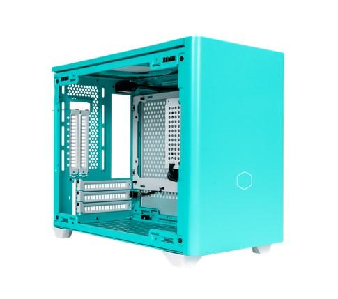 Кутия Cooler Master NR200P, 2x USB 3.2, 1x 3.5mm Headset Jack (Audio+Mic), mITX, синя