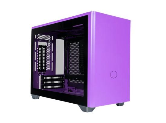 Кутия Cooler Master NR200P, 2x USB 3.2, 1x 3.5mm Headset Jack (Audio+Mic), mITX, лилава
