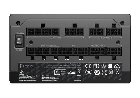 Захранване Fractal Design Ion+ 2 Platinum, 560W, Active PFC, 80 Plus Platinum
