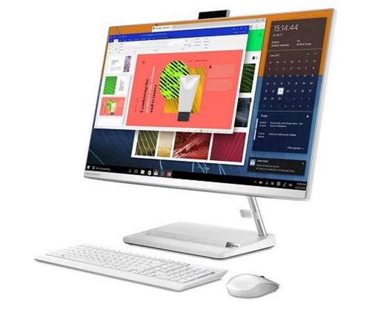Компютър All in One Lenovo IdeaCentre AIO 3 27ALC6 (8-ядрен) AMD Ryzen 7 7730U 2.0/4.5GHz, 16GB DDR4, 512GB SSD NVMe , Free DOS
