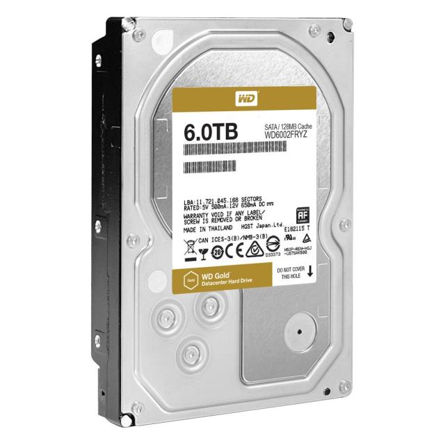 Твърд диск Western Digital Gold Datacenter HDD 6 TB - SATA 6Gb/s 7200 rpm 128MB