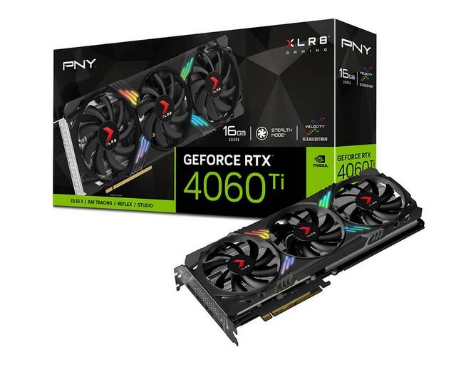 Видео карта PNY GeForce RTX 4060 TI GAMING VERTO EPIC-X RGB 16GB GDDR6, 128-bit, HDMI, 3xDP