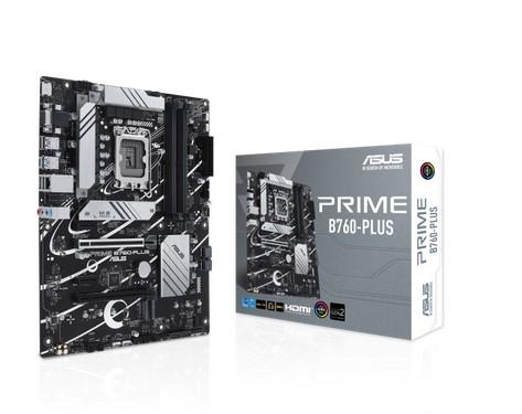 Дънна платка ASUS PRIME B760-PLUS LGA1700, 4x DDR5, 4x SATA, 3x M.2,1xHDMI, 1xDP, 1xD-Sub, ATX