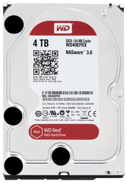 Твърд диск Western Digital RED 4TB 5400rpm  SATA3 256MB cache 3,5"