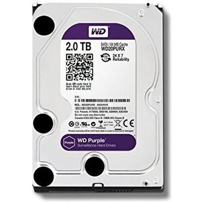 Твърд диск Western Digital Purple 2TB, 5400rpm SATA3 64MB cache 3,5"