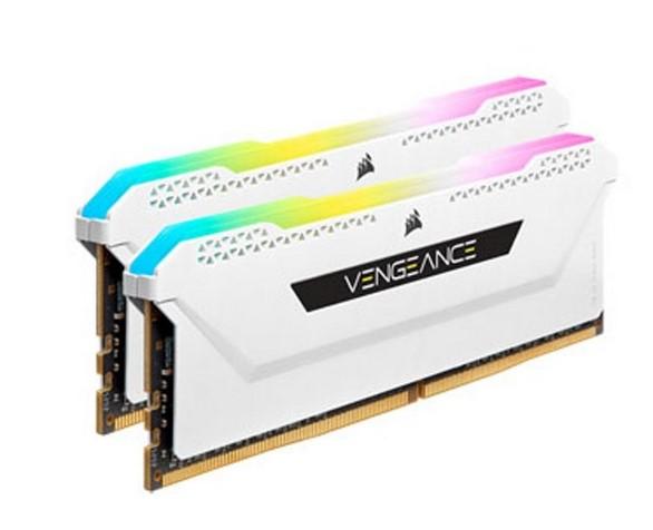 Памет Corsair Vengeance RGB PRO SL XMP 2.0 White, 32GB (2x16GB) DDR4 3600MHz, 1.35V