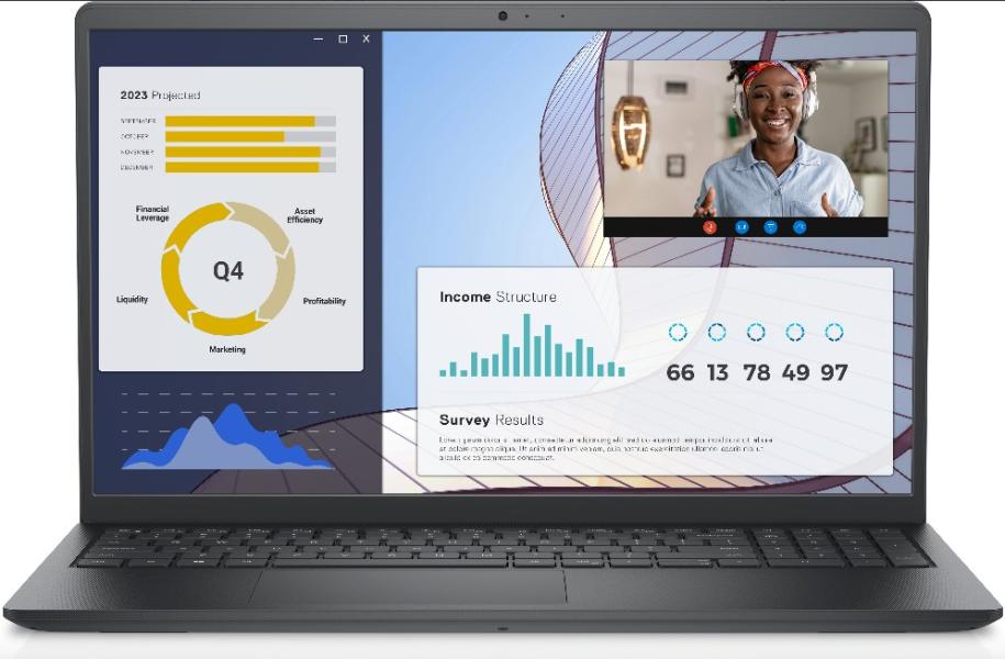 Лаптоп Dell Vostro 3535, AMD Ryzen 5 7530U (6C, 12 threads), 15.6" FHD (1920 x 1080) 120 Hz AG, 8GB (1x8GB) DDR4 3200MHz, 512GB PCIe NVMe SSD, AMD Radeon Graphics, WiFi + BT, KBD, FPR, Linux