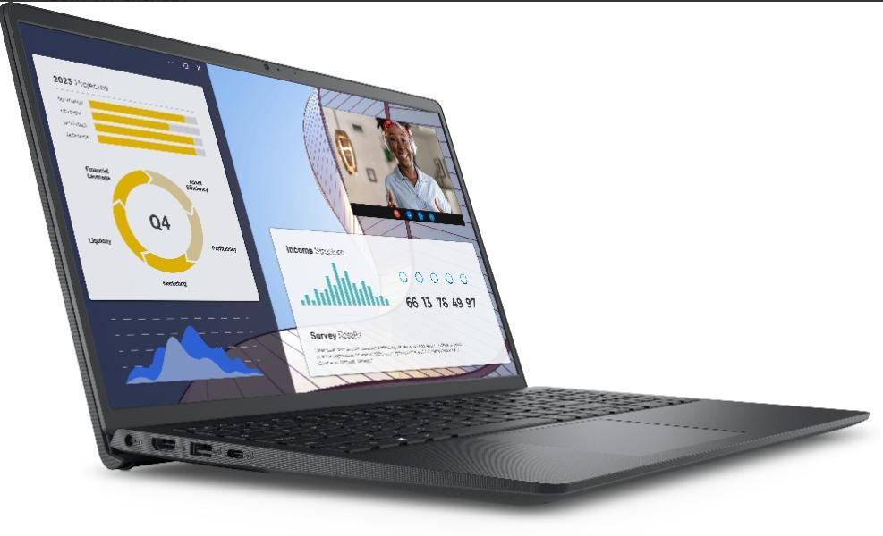 Лаптоп Dell Vostro 3535, AMD Ryzen 5 7530U (6C, 12 threads), 15.6" FHD (1920 x 1080) 120 Hz AG, 8GB (1x8GB) DDR4 3200MHz, 512GB PCIe NVMe SSD, AMD Radeon Graphics, WiFi + BT, KBD, FPR, Linux