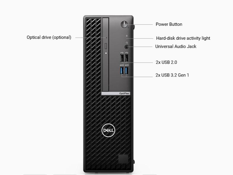 Настолен компютър Dell OptiPlex 7010 SFF, Intel Core i3-13100 (4Cores, 12MB, 8T, 3.4GHz to 4.5GHz, 60W), 8GB (1x8GB) DDR4, 256GB NVMe M.2 2230, Integrated Graphics, Mouse + BG KBD, Ubuntu, 3Y ProSupport