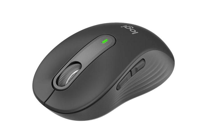 Мишка Logitech Signature M650 L, оптична (4000 dpi), Bluetooth/Wireless, Graphite