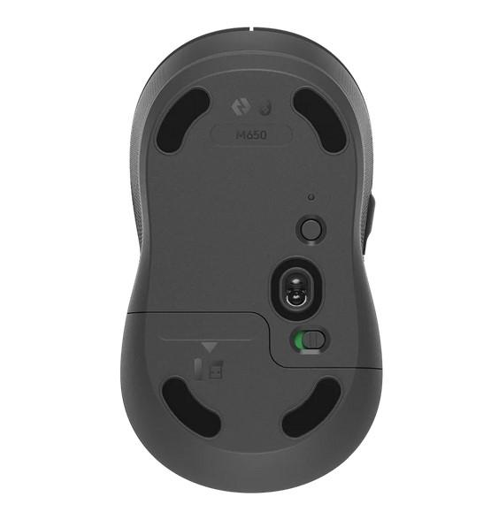 Мишка Logitech Signature M650 L, оптична (4000 dpi), Bluetooth/Wireless, Graphite