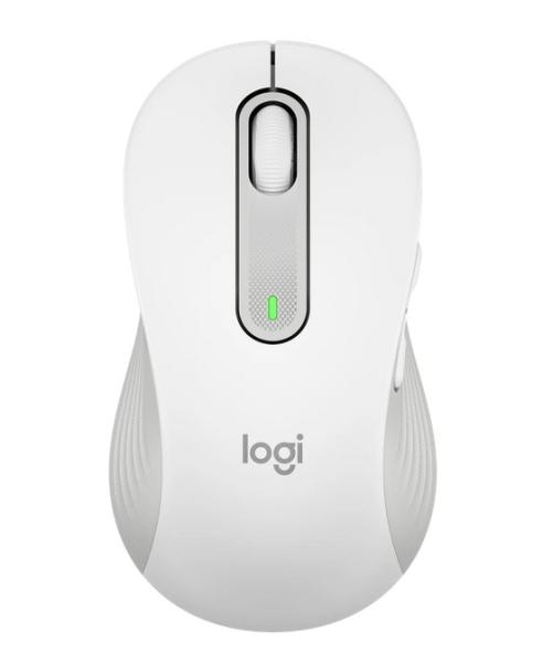 Мишка Logitech Signature M650 L Left, оптична (2000 dpi), Bluetooth/Wireless, бяла