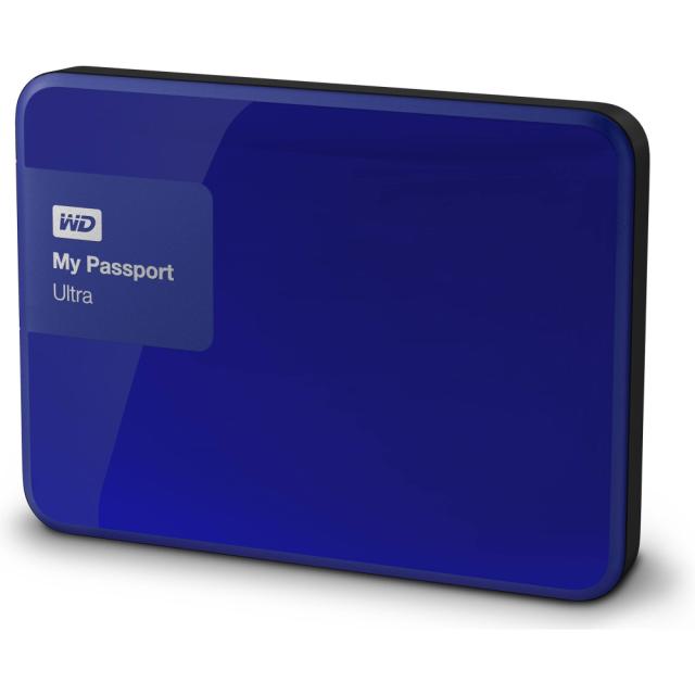 Твърд диск Western Digital My Passport Ultra 2,5" 2TB USB 3.0, Blue