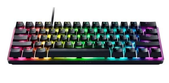 Клавиатура Razer Huntsman Mini Analog, механична, Razer Analog Optical суичове, RGB подсветка, US layout, черна, USB