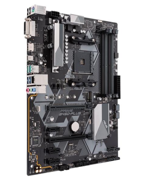 Дънна платка Asus PRIME B450-PLUS, B450, AM4, DDR4, 6x SATA 6Gb/s, 1x M.2 slots, DVI-D, HDMI,2 x USB 3.1 Gen 2, 1 x USB 3.1 Gen 1 Type-C, ATX