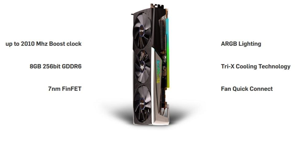 Видео карта SAPPHIRE NITRO+AMD RADEON RX 5700 XT 8G LITE , PCI-E 4.0, 256-bit, 2xHDMI, 2xDP