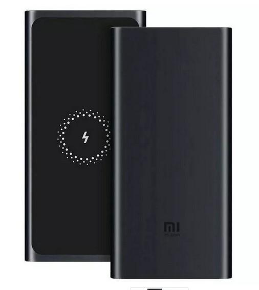 Външна батерия Xiaomi Mi power bank 10W Wireless Power Bank, 10000mAh, USB C, черна
