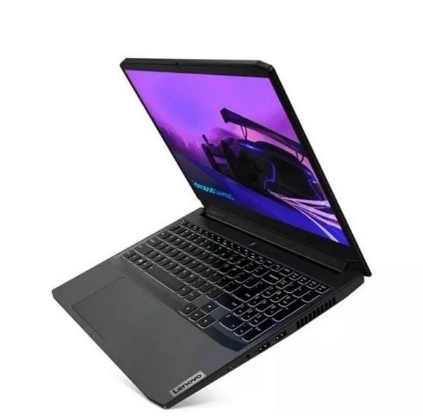 Лаптоп Lenovo IdeaPad Gaming 3 15IHU6, (4-ядрен) Tiger Lake Intel Core i5-11300H 3.1/4.4 GHz, 15.6" (39.62 cm) Full HD IPS Anti-Glare 60Hz Display, GF GTX 1650 4GB, 16GB DDR4, 512GB SSD, USB-C 3.2 Gen 1,Free DOS
