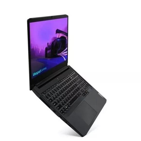 Лаптоп Lenovo IdeaPad Gaming 3 15IHU6, (4-ядрен) Tiger Lake Intel Core i5-11300H 3.1/4.4 GHz, 15.6" (39.62 cm) Full HD IPS Anti-Glare 60Hz Display, GF GTX 1650 4GB, 16GB DDR4, 512GB SSD, USB-C 3.2 Gen 1,Free DOS