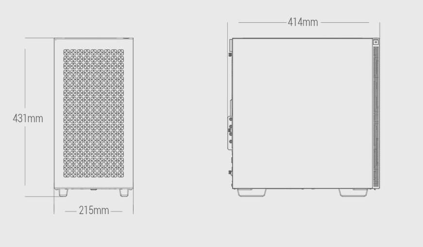 Кутия DeepCool CH370 WH, 2x USB3.0, Audio, Mini-ITX / Micro-ATX, бяла