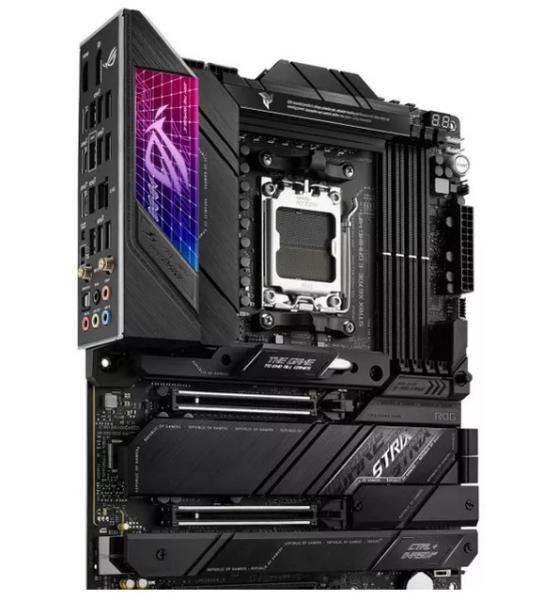 Дънна платка Asus ROG Strix X670E-E Gaming WIFI, X670E, AM5, DDR5, PCI-E 5.0 (HDMI, DP), 4x M.2, 4x SATA 6Gb/s, 1x USB 3.2 Gen2x2 Type-C, Wi-Fi 6E, Bluetooth 5.2, ATX