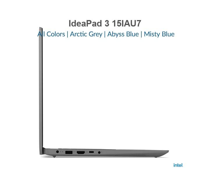 Лаптоп LENOVO IdeaPad 3 UltraSlim Intel Core i5-1235U 10C (1.3 / 4.4GHz, 12MB), 15.6'' (39.62 cm) FullHD AG, 8GB DDR4, 512GB SSD PCI, Free DOS