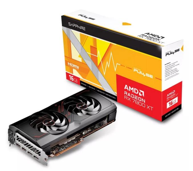 Видео карта Sapphire Pulse AMD Radeon RX 7800 XT GAM, 16GB, 256-bit, PCI-E 4.0, GDDR6, 256-bit, HDMI, 3xDP