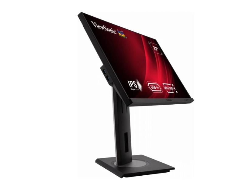 Монитор ViewSonic VG2756-2K, 27" (68.58 cm) IPS панел, QHD 2560x1440, 5 ms, 80 000 000:1, 350 cd/m2, DisplayPort, HDMI, USB-C, USB Hub, LAN (RJ-45)