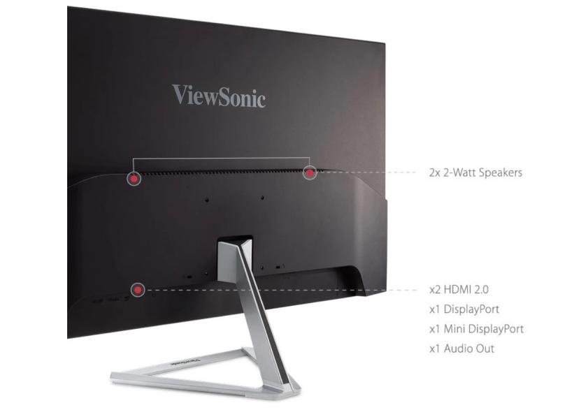 Монитор ViewSonic VX3276-4K-MHD, 32" (81.28 cm) UHD SuperClear VA панел, 4K/UHD, 4ms, 80 000 000:1, 300cd/m2, DP, HDMI