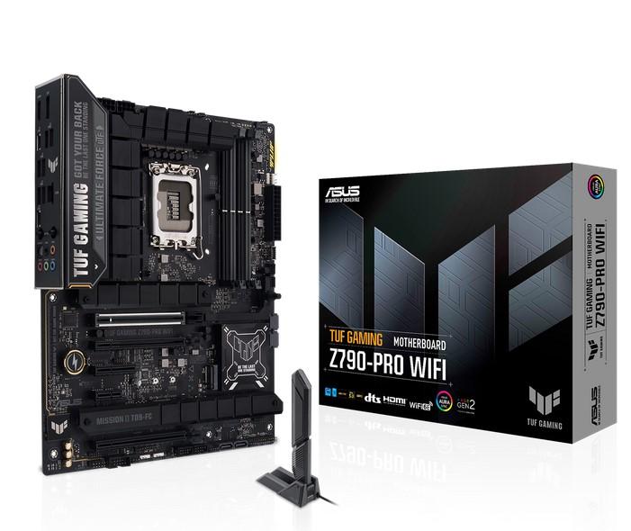 Дънна платка ASUS TUF GAMING Z790-PRO WIFI, LGA1700, 4x DDR5,  4x M.2, 4x SATA, 1xHDMI 1xDP, ATX