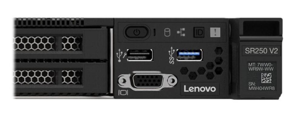 Сървър LENOVO ThinkSystem SR250 V2, Xeon E-2356G 6C 3.2GHz 12MB Cache, 1x 32GB 3200MHz UDIMM, 8x 2.5inch, HS 5350-8i HS, 1x 450W Titanium XCC Ent