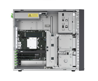 Сървър FUJITSU PRIMERGY TX1330 M5, Xeon E-2336 6C/12T 2.90GHz, 16GB 1Rx8 DDR4-3200 U ECC, 3.5inch kit 4xLFF, HP 2x1Gb, 2xRPS 500W Tit