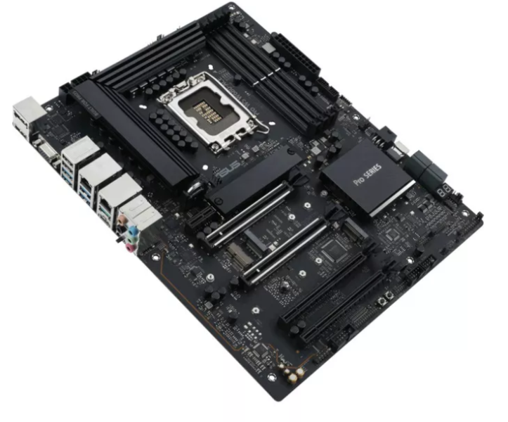 Дънна платка Asus Pro WS W680-ACE, W680, LGA1700, DDR5, PCIe 5.0, 3x M.2, 4x SATA 6Gb/s, 2.5GbE LAN, VGA, HDMI, DP, ATX