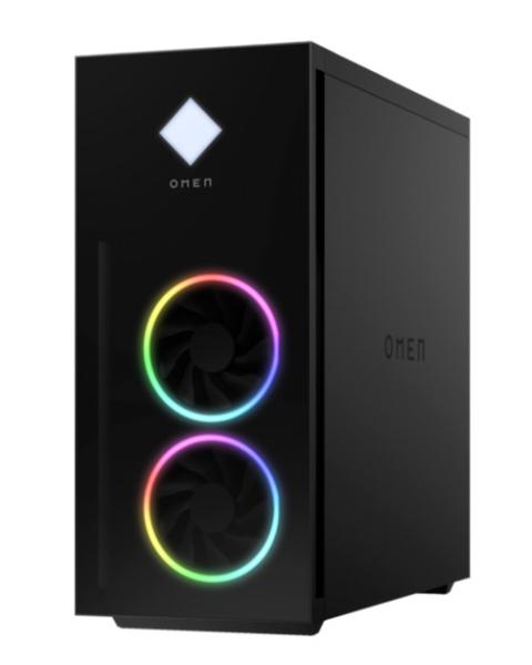 Настолен компютър HP OMEN Intel Core i7-13700F 2.1/5.2GHz, 16GB DDR5, 1TB SSD (NVMe), Nvidia Geforce RTX 4070 12GB, Free DOS, Shadow Black Glass