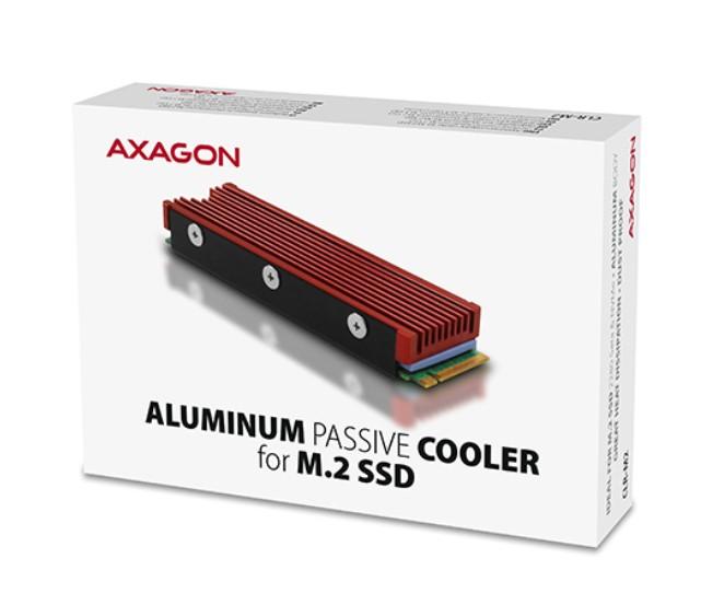 Кутия AXAGON CLR-M2FAN, M.2 SSD, 80mm SSD