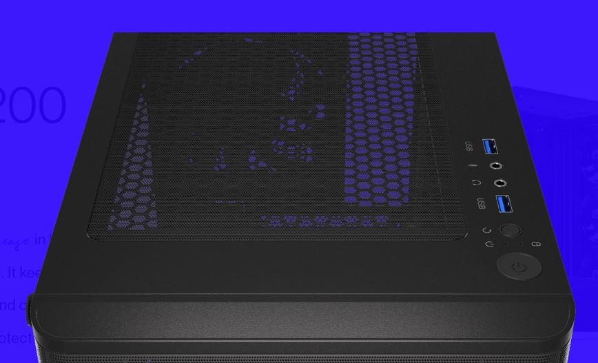 Кутия Endorfy Ventum 200 Air, Mid-Tower, 2x USB-A (3.1 GEN 1), 1x Audio/1x Mic, ATX/mATX/mITX