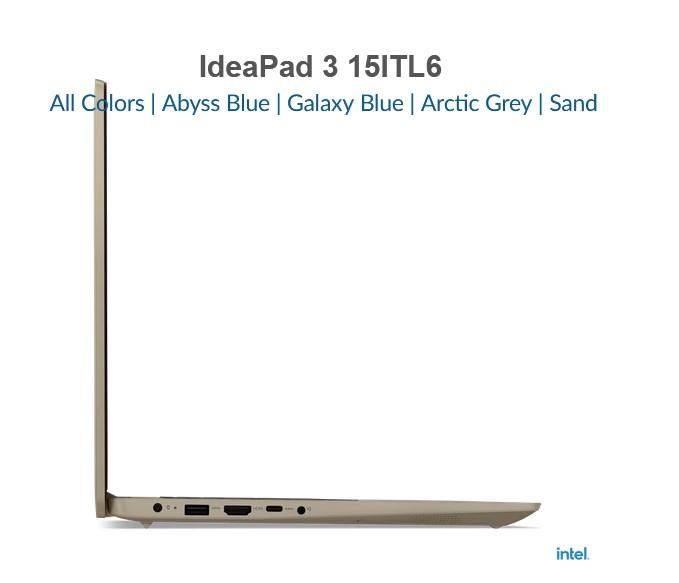 Лаптоп Lenovo IdeaPad 3 15ITL6, Intel Core i5-1155G7 2.5/4.5GHz, 15.6" (39.62cm) Full HD Anti-Glare, 12GB DDR4, 512GB SSD NVMe, Free DOS,