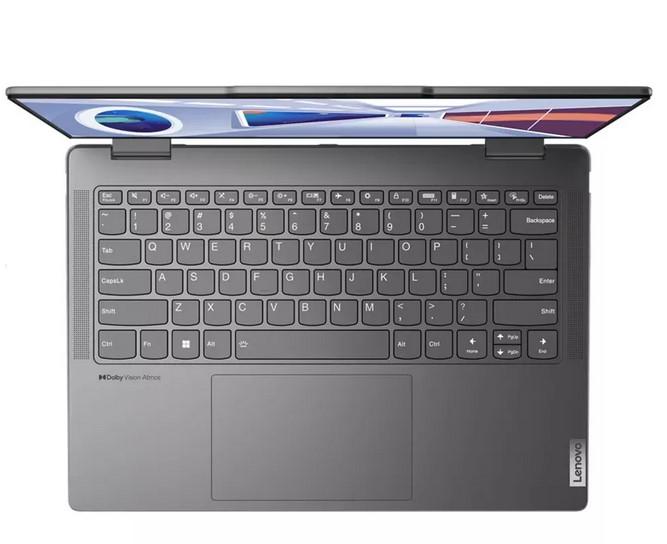 Лаптоп Lenovo Yoga 7 14IRL8, Intel Core i5-1340P 1.9/4.6GHz, 14" (35.56cm) WUXGA 400nits Touch дисплей (Thunderbolt), 16GB LPDDR5, 1TB SSD NVMe, 1x USB 3.2 Gen1, Windows 11 Home