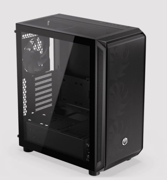 Кутия Endorfy Arx 500 ARGB, Mid-Tower, 2x USB-A (3.1 GEN 1), 1x Audio/1x Mic, ATX/mATX/mITX