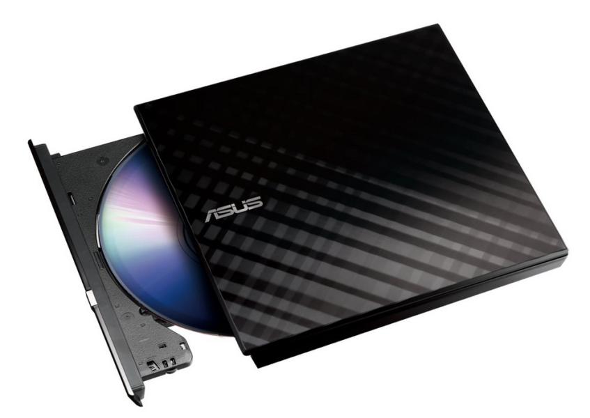 Оптично устройство ASUS SDRW-08D2S-U Lite ext.Slim DVD Writer 8x DVD±R 6x DVD±R DL 5x DVD-RAM USB 2.0