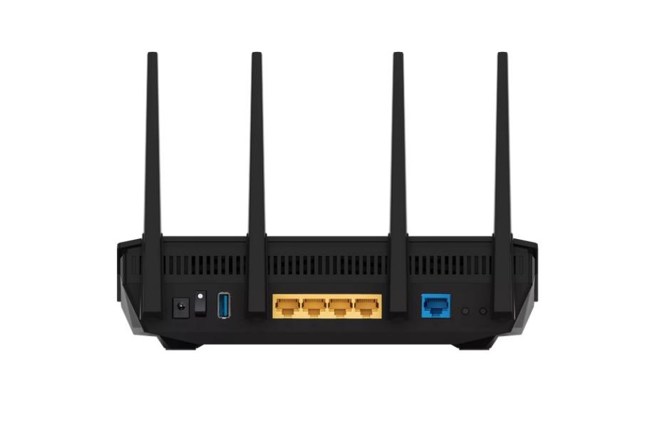 Рутер ASUS RT-AX5400 Dual Band WiFi 6, 574+4804 Mbps, 4 x LAN Gigabits BaseT, 1 x WAN x 1 Gigabits BaseT, USB 3.2 Gen 1