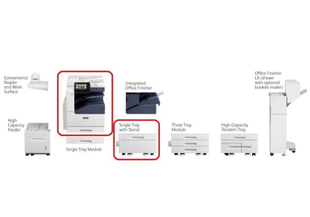 Лазерно многофункционално устройство Xerox VersaLink C7020 + 1-Tray with Stand Module + 320GB HDD