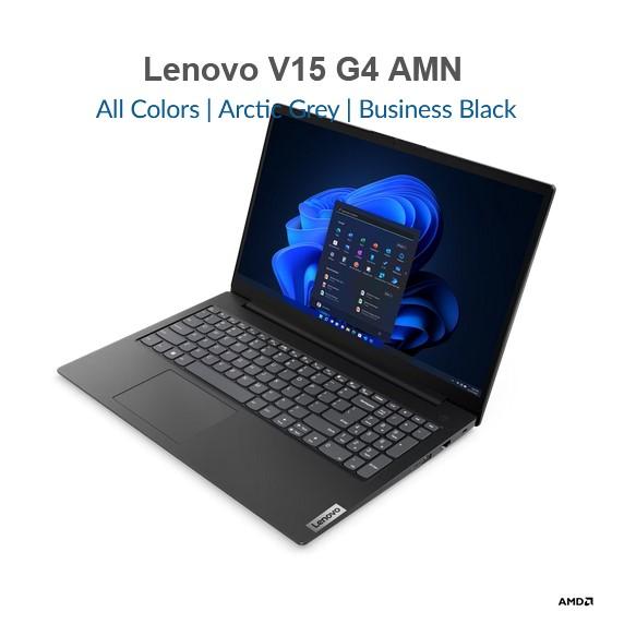Лаптоп Lenovo V15 G4 AMN, AMD Ryzen™ 3 7320U (4C 2.4 / 4.1GHz 4MB), 15.6'' (39.62 cm) FHD TN AG, 8GB DDR5, 256GB SSD M.2, Free DOS