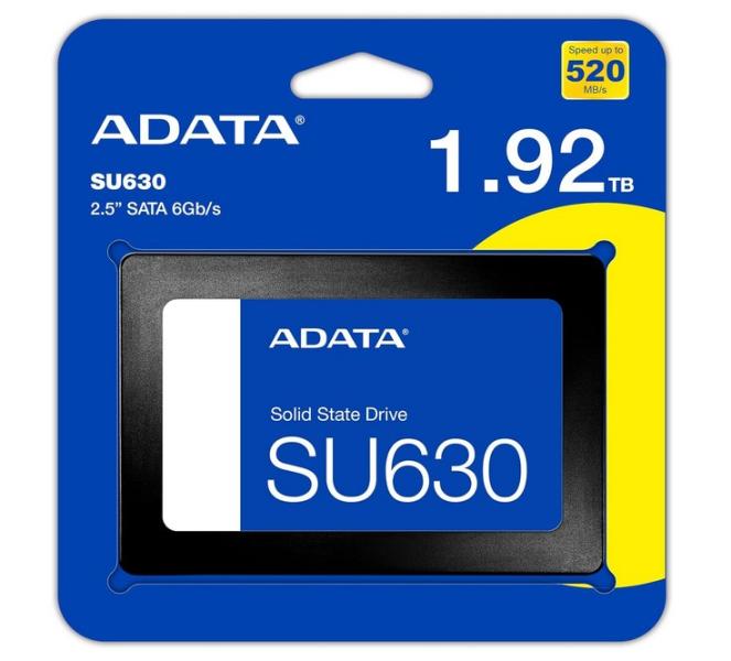 ADATA SU630 , SSD 1.92TB, 3D NAND SATA III 2.5" 