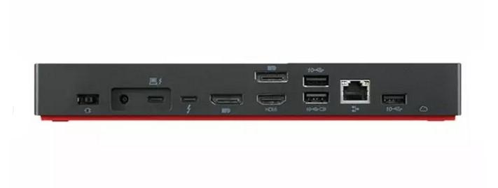 Докинг станция LENOVO ThinkPad Universal Thunderbolt 4 Smart Dock, Thunderbolt 4 към 1x USB C, 4x USB A, 2x DisplayPort, 1x HDMI, 1x AUX, 1x RJ45, черна