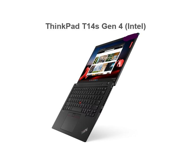 Лаптоп Lenovo ThinkPad T14s Gen 4, Intel Core i5-1335U 10C/12T (1.3/4.6GHz, 12MB), 14" (35.56cm) WUXGA Anti-Glare дисплей, (HDMI), 32GB LPDDR5X, 1TB SSD NVMe, 2x Thunderbolt 4, 1x USB 3.2 Gen 1, Windows 11 Pro