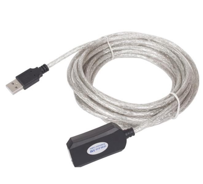 Кабел VCom удължение USB A(м) към USB А(ж), 5m