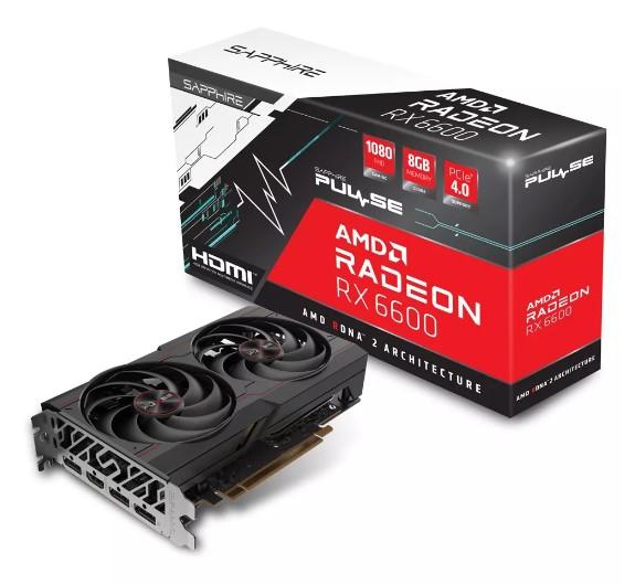 Видео карта SAPPHIRE PULSE RADEON RX 6600 GAMING 8GB GDDR6, GDDR6, 128-bit, 3x DP, HDMI