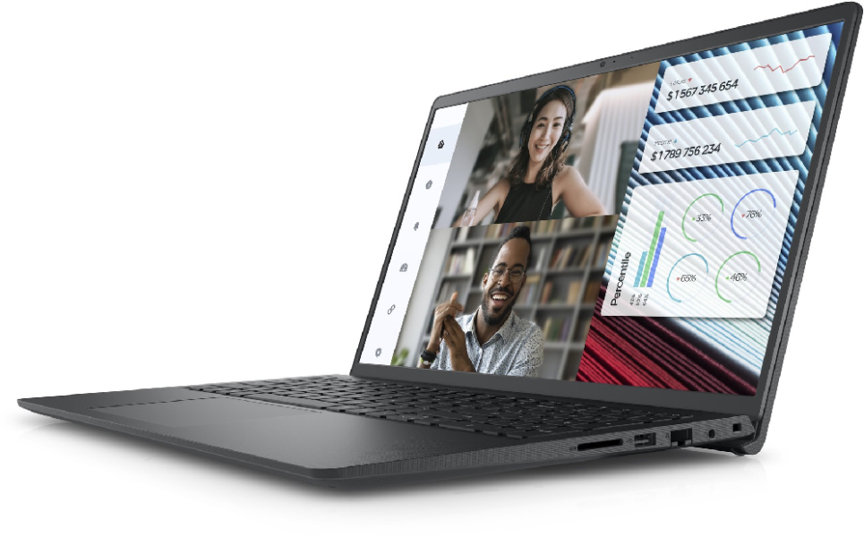 Лаптоп Dell Vostro 3520, Intel Core i5-1235U (12 MB Cache up to 4.40 GHz), 15.6" FHD (1920x1080) AG 120Hz WVA 250nits, 8GB, 1x8GB DDR4, 512GB PCIe M.2, UHD Graphics, HD Cam and Mic, 802.11ac, FPR, BG KB, Win 11 Pro, 3Y PS