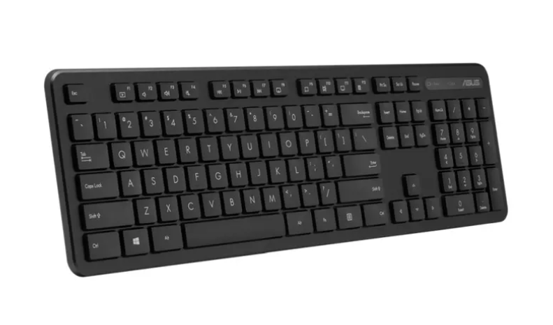 Комплект клавиатура и мишка Asus CW100, безжични, 1600dpi, USB, черни